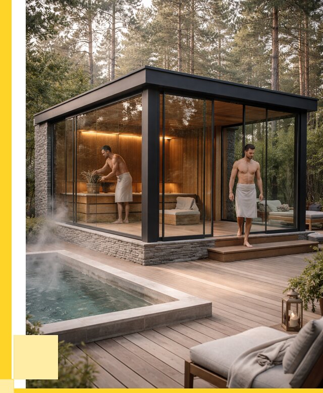 Стеклянные бани и двери в Городце от 455535 р. | ЭриданГрд