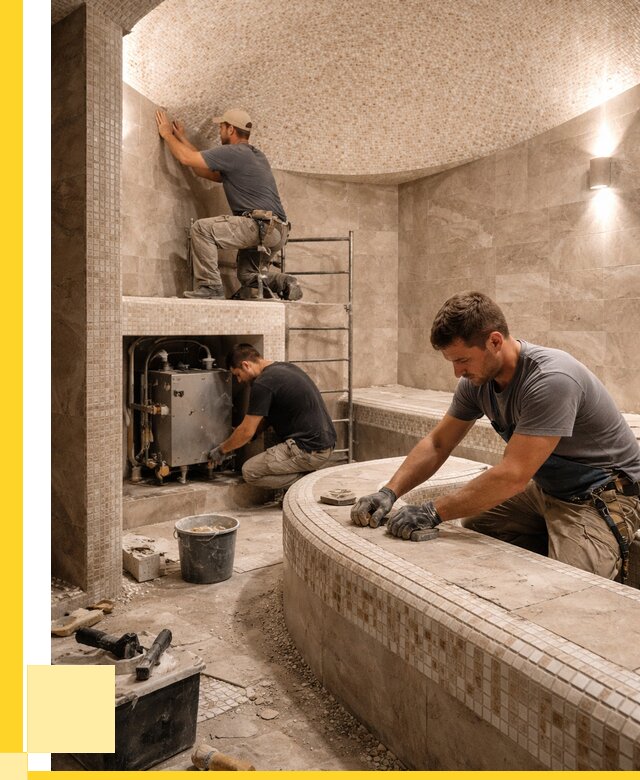 Монтаж хамамов под ключ в Городце от 253075 р. ЭриданГрд