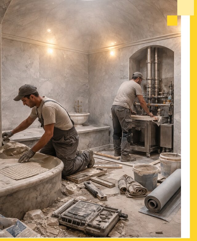 Строительство турецких бань хаммам под ключ в Городце