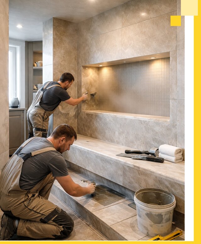 Профессиональное строительство хамама в квартире в Городце