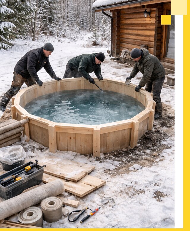 Изготовление и установка ледяных купелей под ключ в Городце