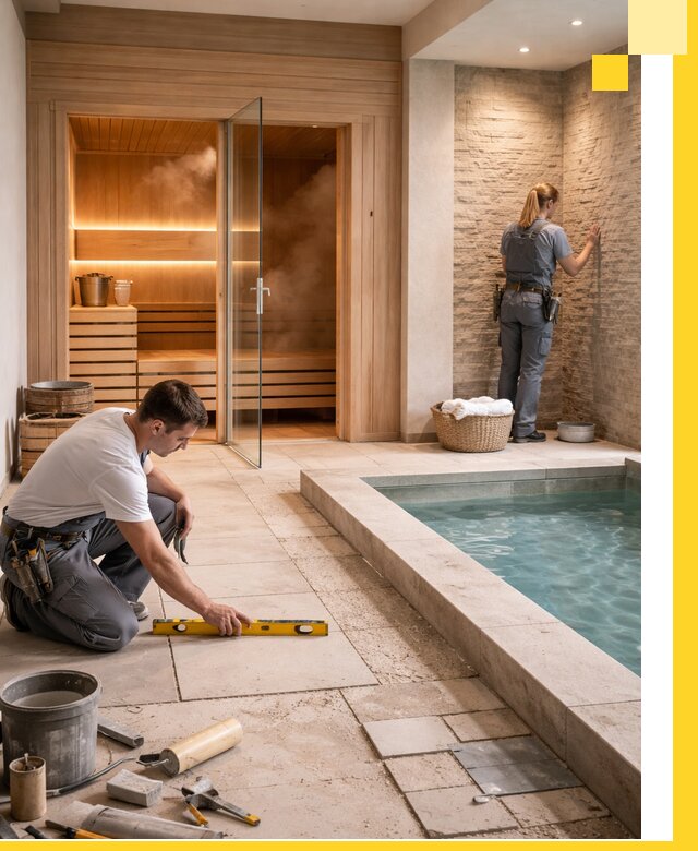 Комплексный дизайн и отделка интерьеров SPA под ключ в Городце